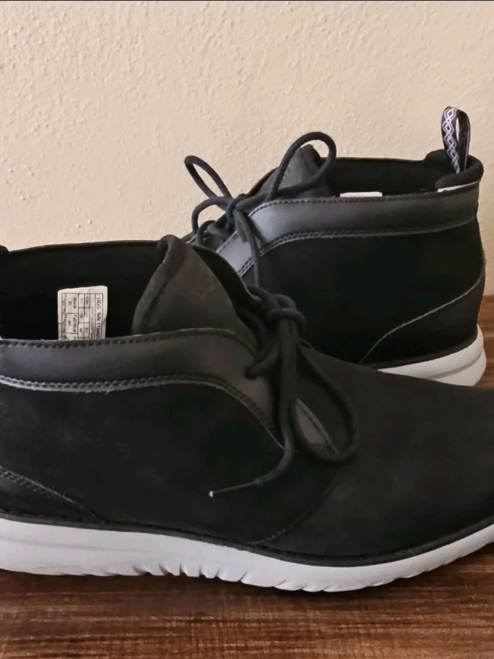 UGG Union Chukka WP Mens 11 Black Waterproof Leather Boots 1104976